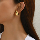 Monalisa 18K Chunky Teardrop Earrings