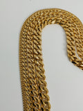 18k Gold Chunky Cuban Link Necklace