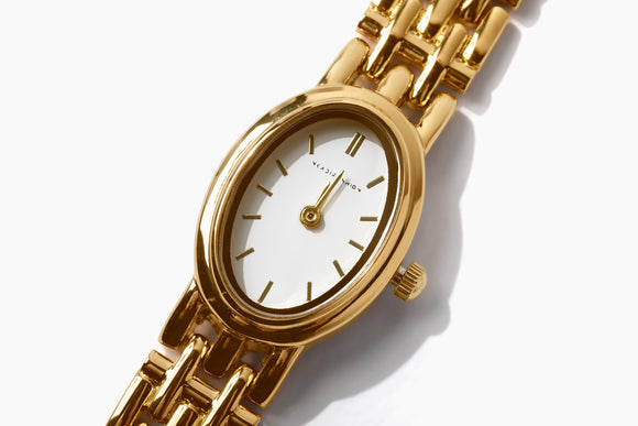 Charlotte 18K Gold Oval Dainty Watch