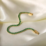 Verdant Grace Tennis Bracelet