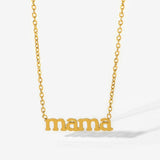 Mama Script Necklace
