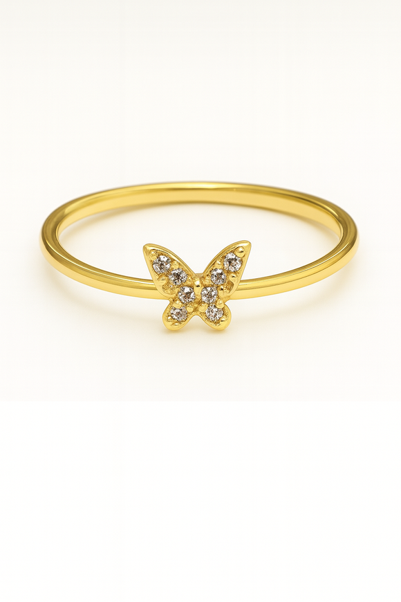 Butterfly Gemstone Ring