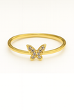 Butterfly Gemstone Ring