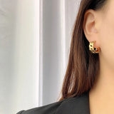 Lisa 18k Gold Plated Mini Chain Link Hoop Earrings