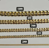 18k Gold Plated Cuban Link Chain Bracelet