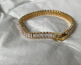 Kelly 18K Gold Baguette Tennis Bracelet