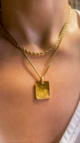 Jordan 18k Gold Twisted Rope Chain Necklace