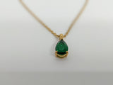 Renee 18K Gold Gemstone Pendant Necklace