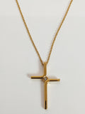 Hope 18K Gold Cross Pendant Necklace